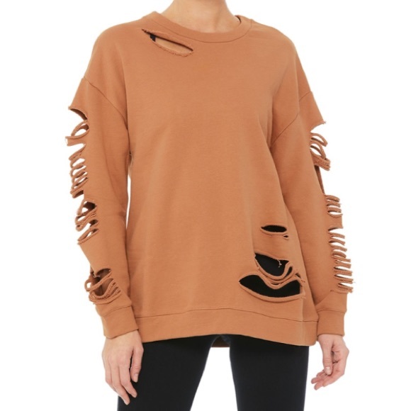 NWT Alo Yoga Fade Long Sleeve Pullover - Picture 2 of 8